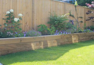 timber sleepers raised bed